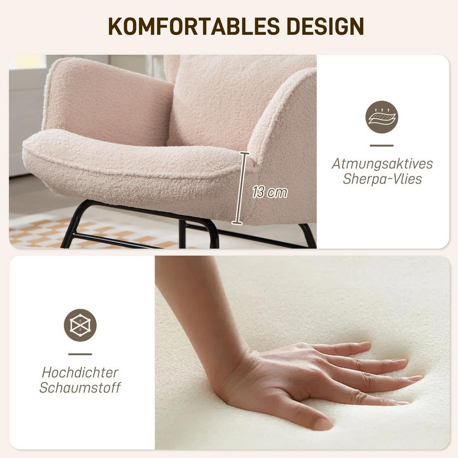 HOMCOM Schaukelstuhl  