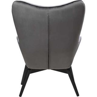 mutoni Fauteuil en velours gris  