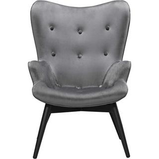 mutoni Fauteuil velours gris  