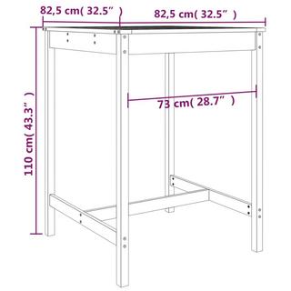 VidaXL Gartenbar set kiefernholz  