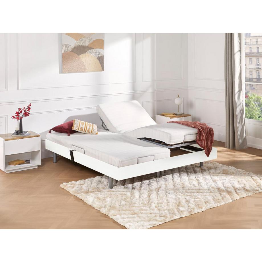 DREAMEA Set relax con sospensioni in lattice CASSIOPEE III di DREAMEA Motori OKIN 2 Bianco  