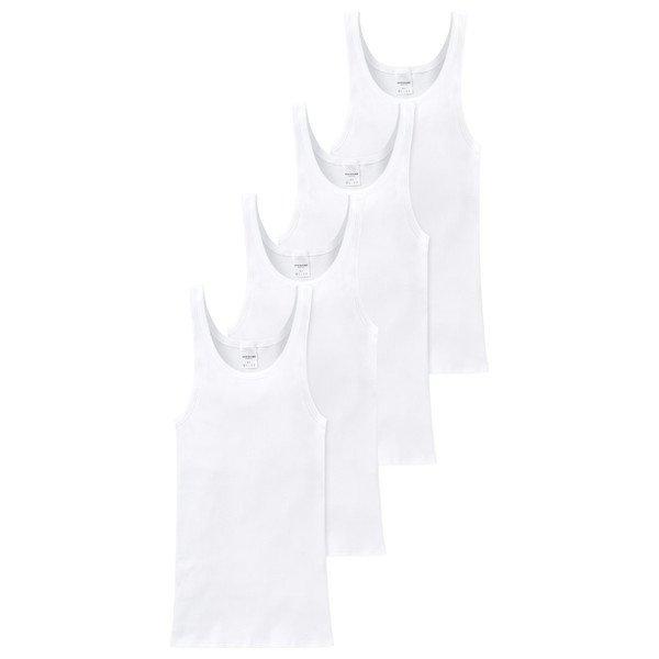 Schiesser  4er Pack Cotton Essentials Doppelripp - Unterhemd 