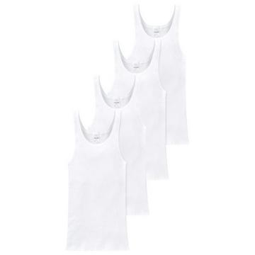4er Pack Cotton Essentials Doppelripp - Unterhemd