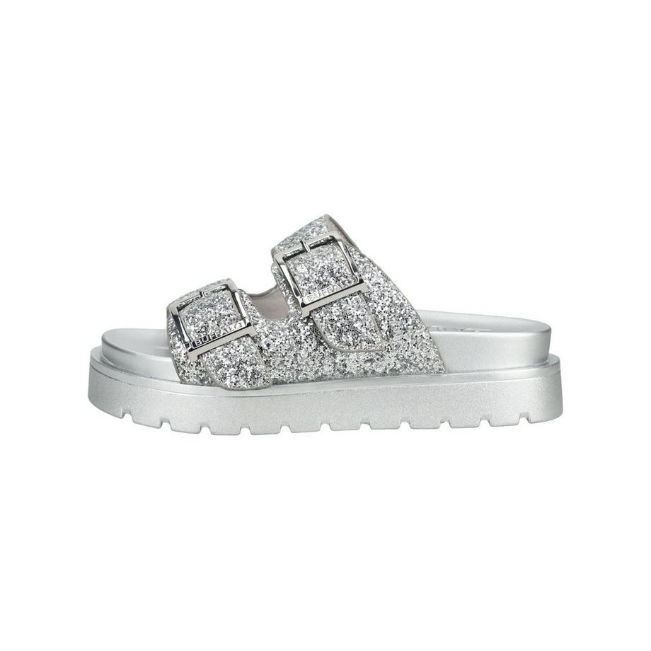 Buffalo Sandali con Plateau e Doppia Cinghia Glitter  