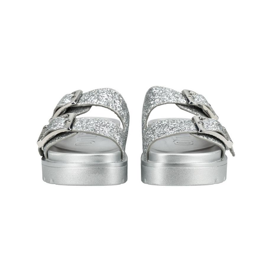 Buffalo Sandali con Plateau e Doppia Cinghia Glitter  