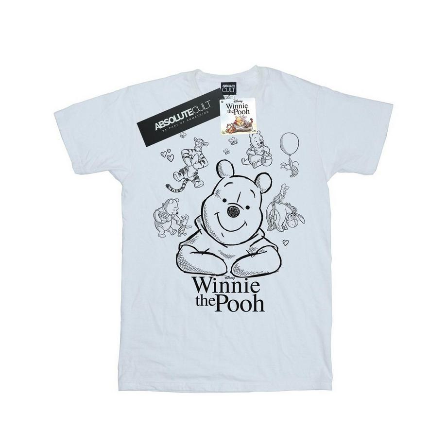 Maglietta Ampia Winnie The Pooh Collage