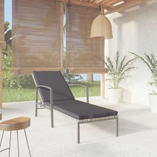 VidaXL Chaise longue rotin synthétique  