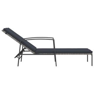 VidaXL Chaise longue rotin synthétique  