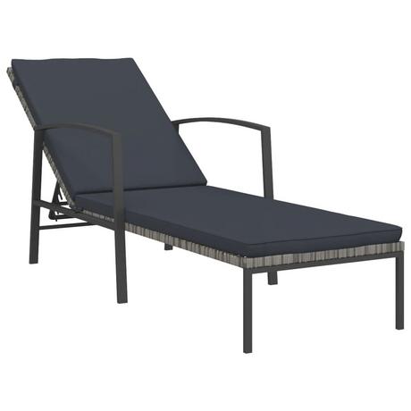 VidaXL Chaise longue rotin synthétique  