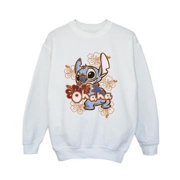 Sweat LILO AND STITCH OHANA ORANGE HIBISCUS