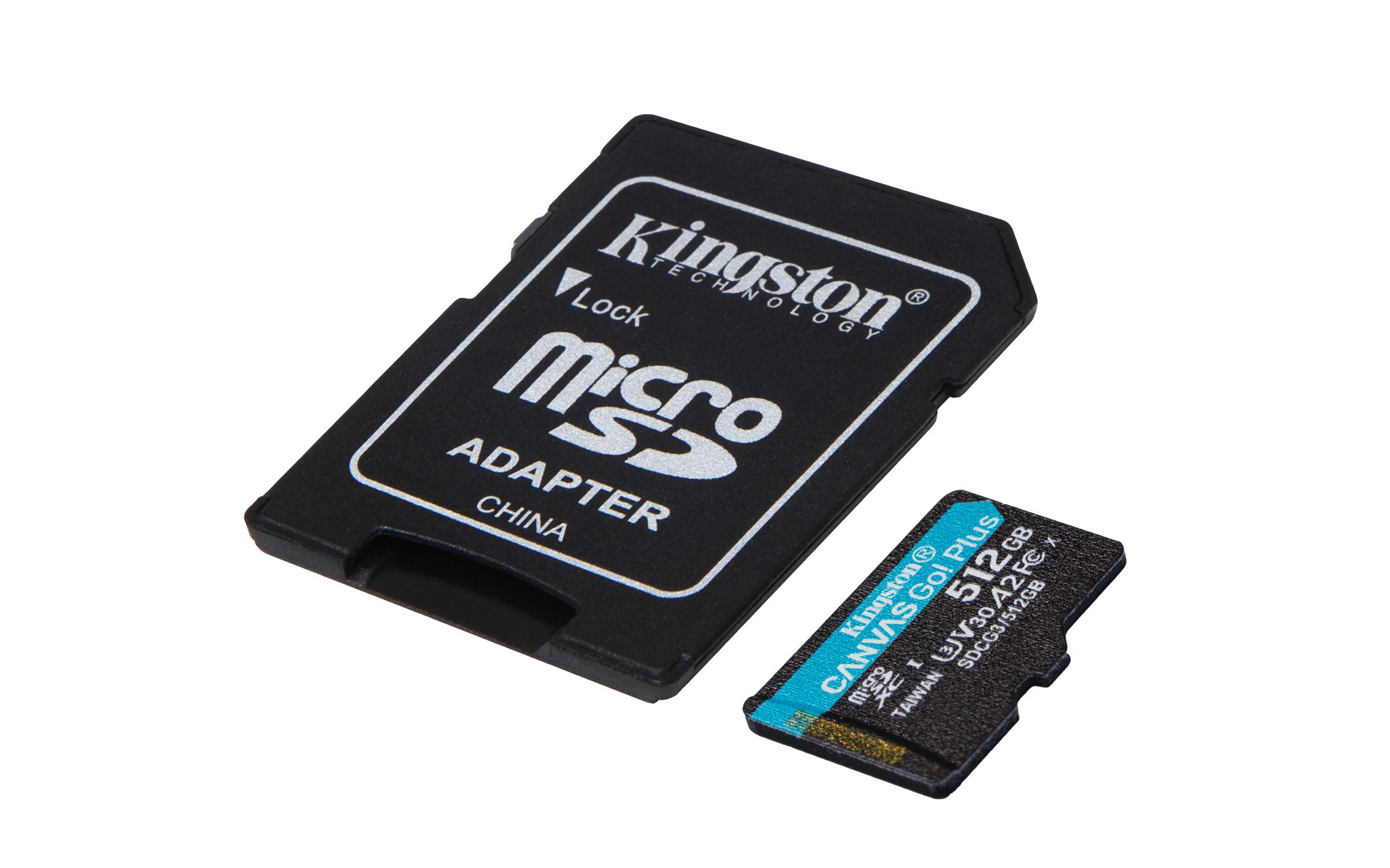 Kingston  Canvas Go Plus (microSDXC, 512GB, U3, UHS-I) 