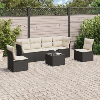 VidaXL set divano da giardino Polirattan  