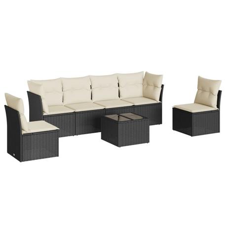 VidaXL set divano da giardino Polirattan  