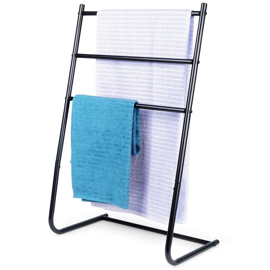 B2X  Freistehenderer Handtuchhalter mit drei Querstangen 