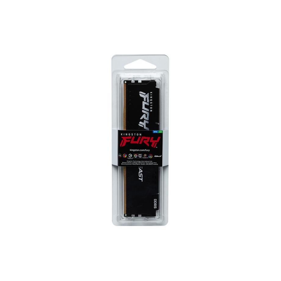 Kingston  8GB 5200MHz DDR5 CL40 DIMM FURY Beast Black (1 x 8GB, DDR5-5200, DIMM 288 pin) 