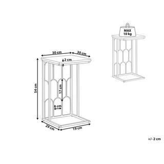 Beliani Table d'appoint en Métal Moderne PANDALE  