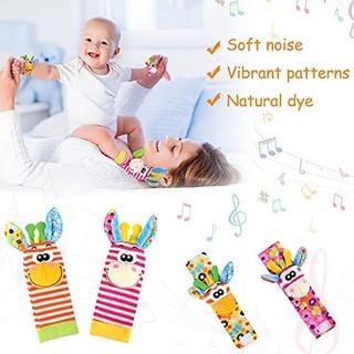 Activity-board  Jouet hochet bébé poignet et chaussettes, hochet bébé jouets doux développement jouet 