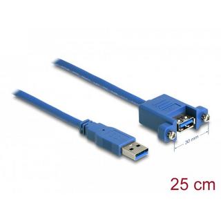 DeLock  86994 cavo USB 0,25 m USB 3.2 Gen 1 (3.1 Gen 1) USB A Blu 