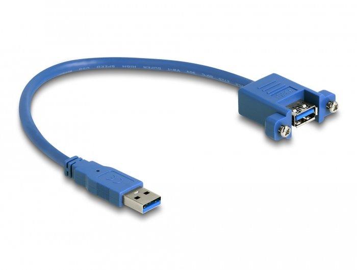 DeLock  86994 cavo USB 0,25 m USB 3.2 Gen 1 (3.1 Gen 1) USB A Blu 