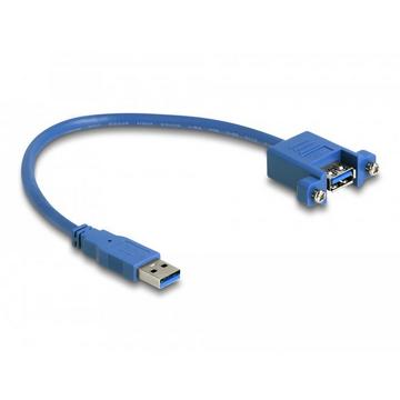 86994 USB Kabel 0,25 m USB 3.2 Gen 1 (3.1 Gen 1) USB A Blau