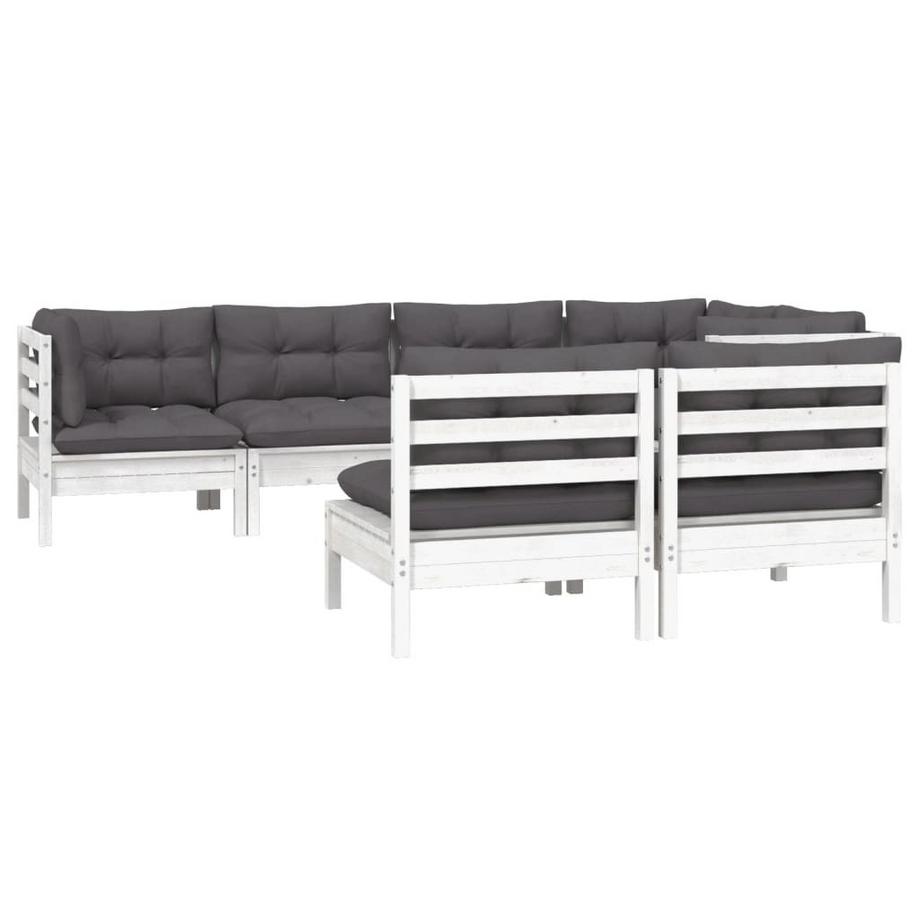 VidaXL Salon de jardin bois de pin  