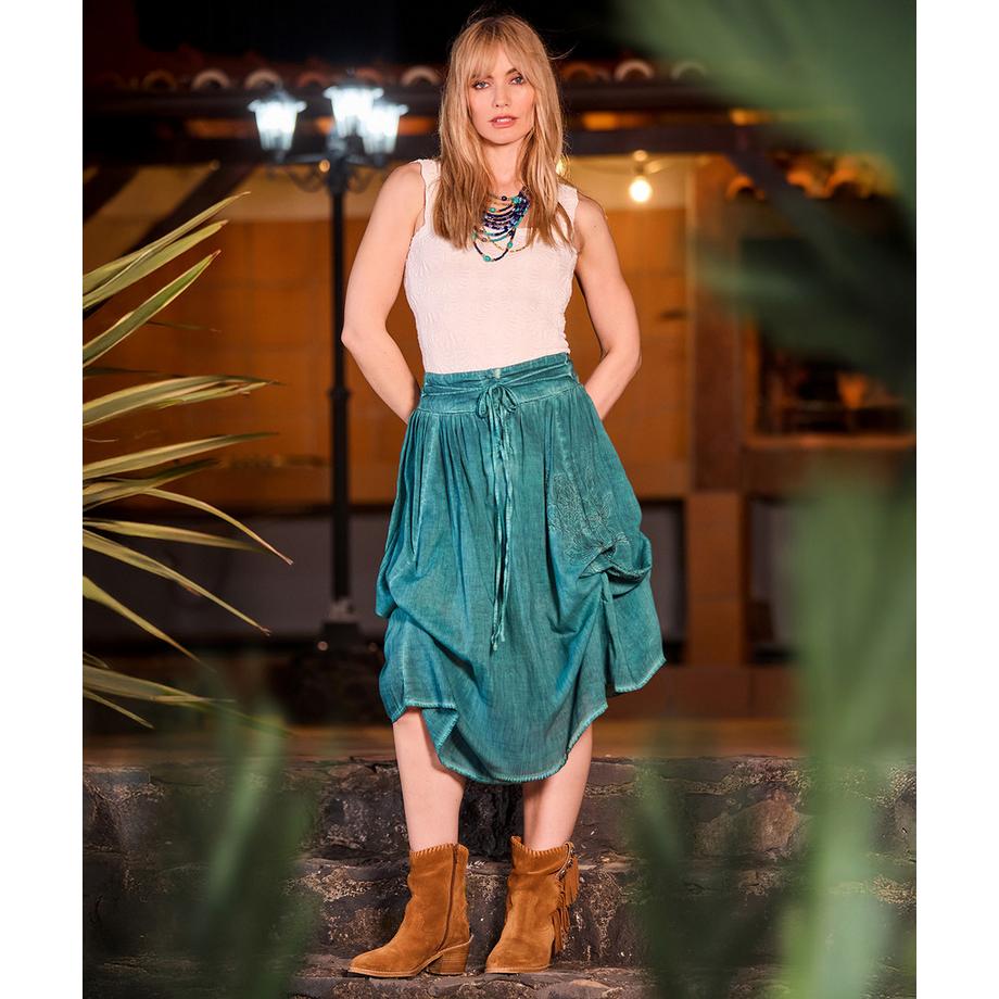 Joe Browns Gewebter Rock mit Stickerei und verstellbarer Passform  