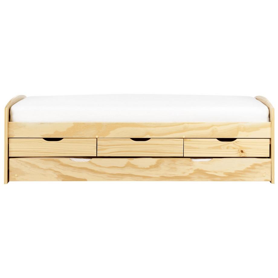 Beliani Lit gigogne en Bois de pin Scandinave PETIVILLE  