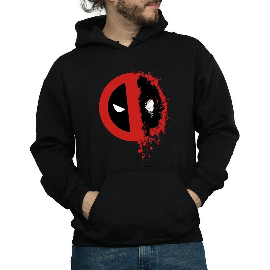 Deadpool Logo Felpa con cappuccio  