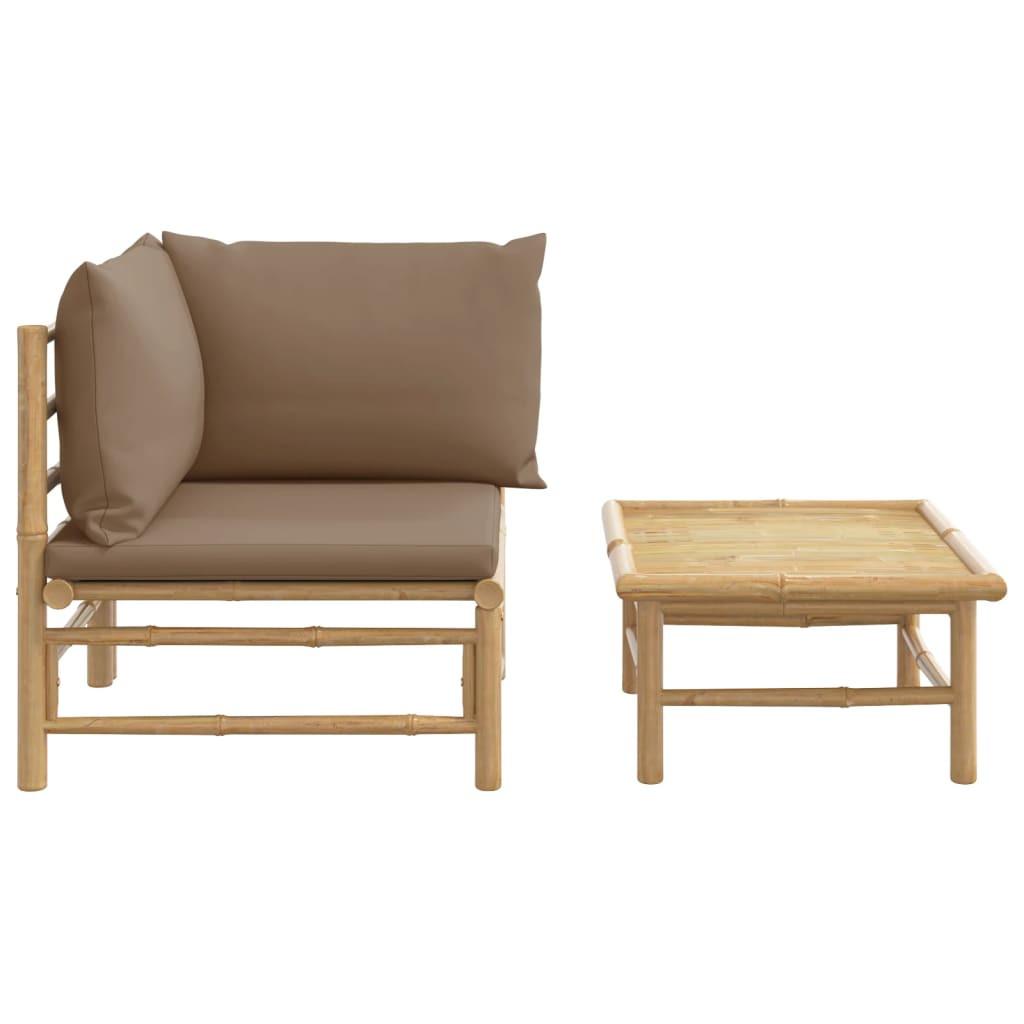 VidaXL Garten-lounge-set bambus  