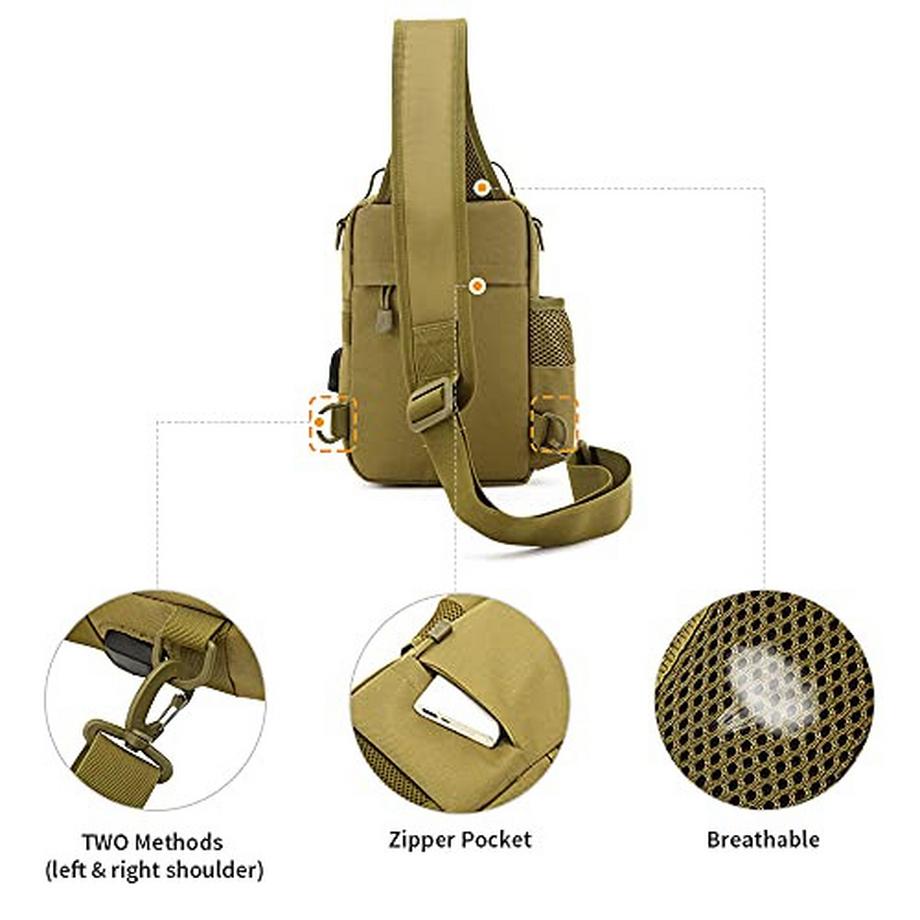 Only-bags.store Tactical Chest Sling Crossbody Bag  