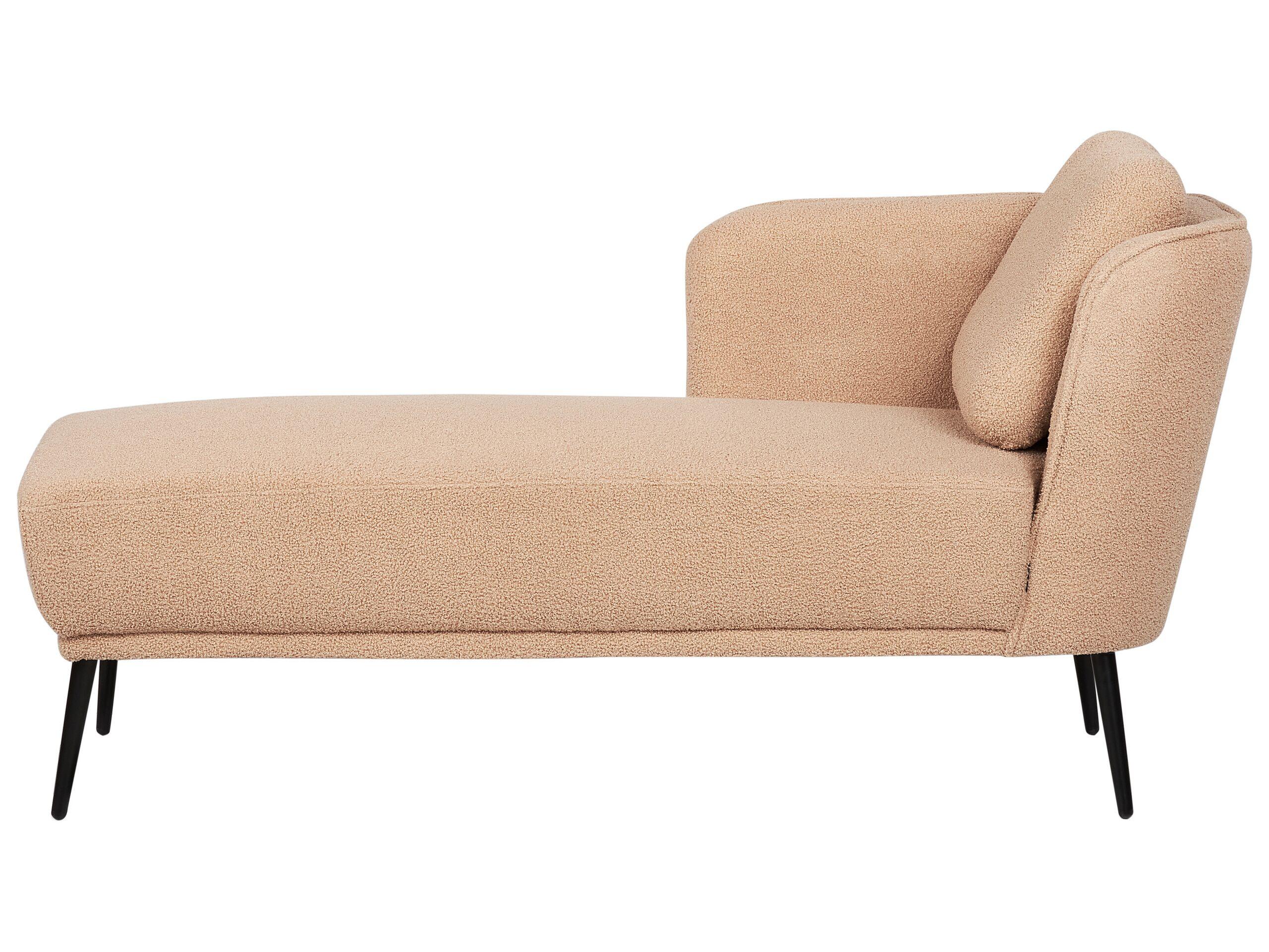 Beliani Chaise longue en Bouclé Rétro ARTHEZE  