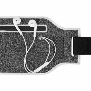 eStore Laufgürtel mit mobilem Fach - Grau und Schwarz Laufgürtel mit mobilem Fach - Grau und Schwarz 