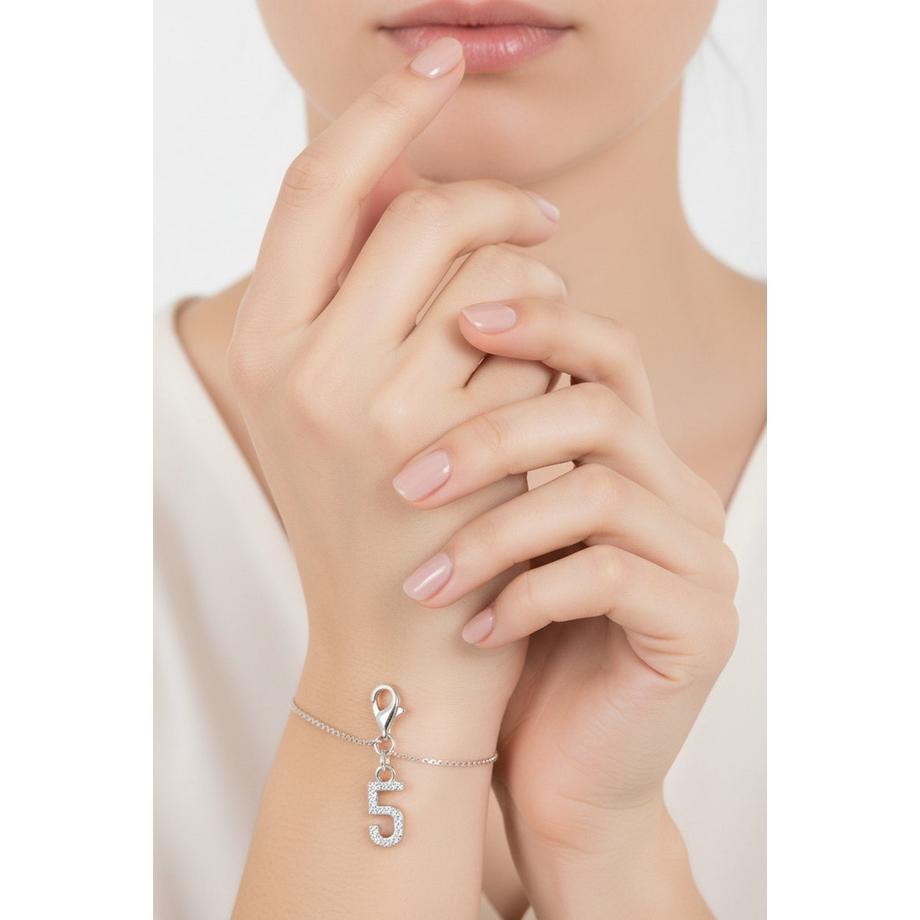 Thomas Sabo  Pendentif Charm Number "5" Zirconia 