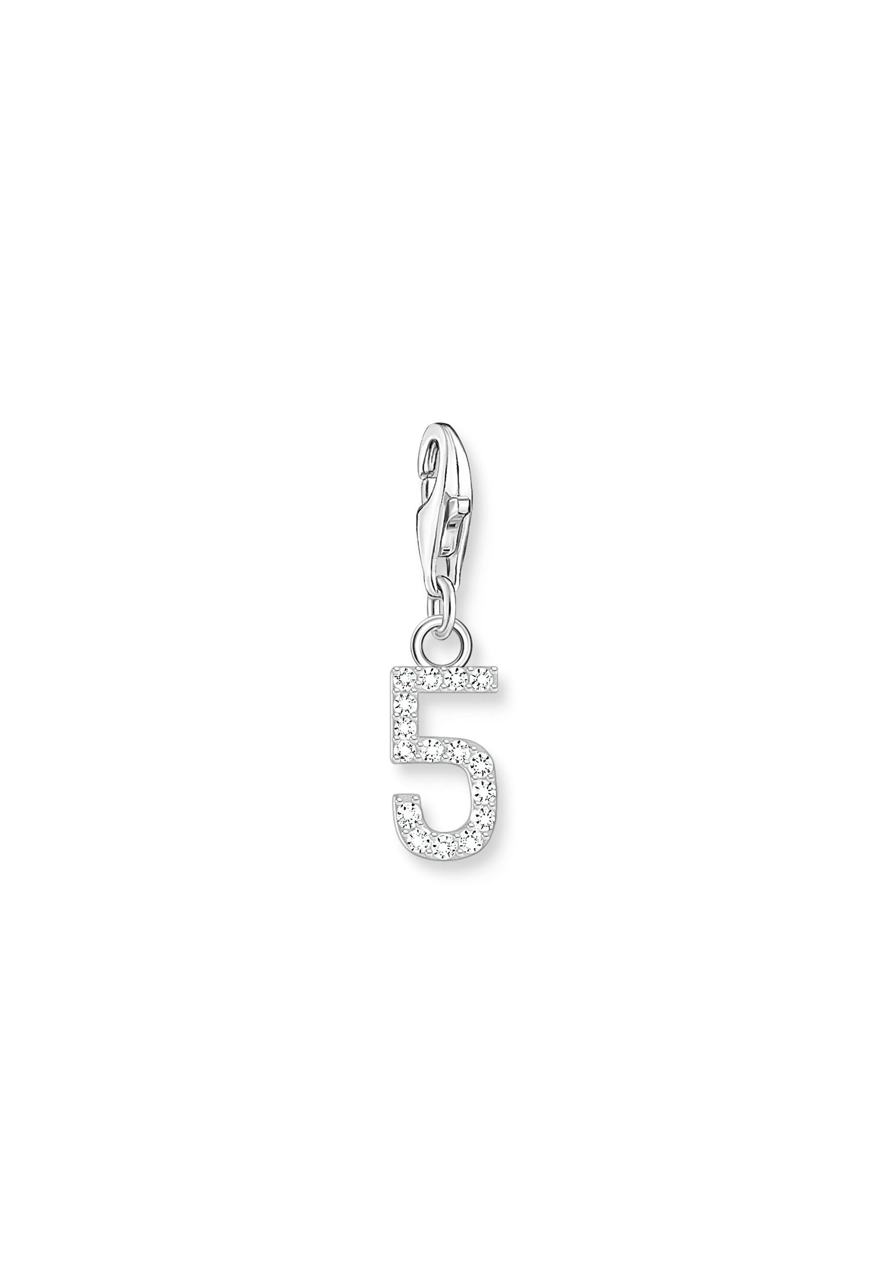 Thomas Sabo  Charm-Anhänger Nummer "5" Zirkonia 