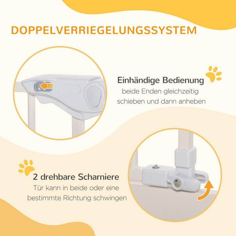 PawHut  Hunde Türschutzgitter 