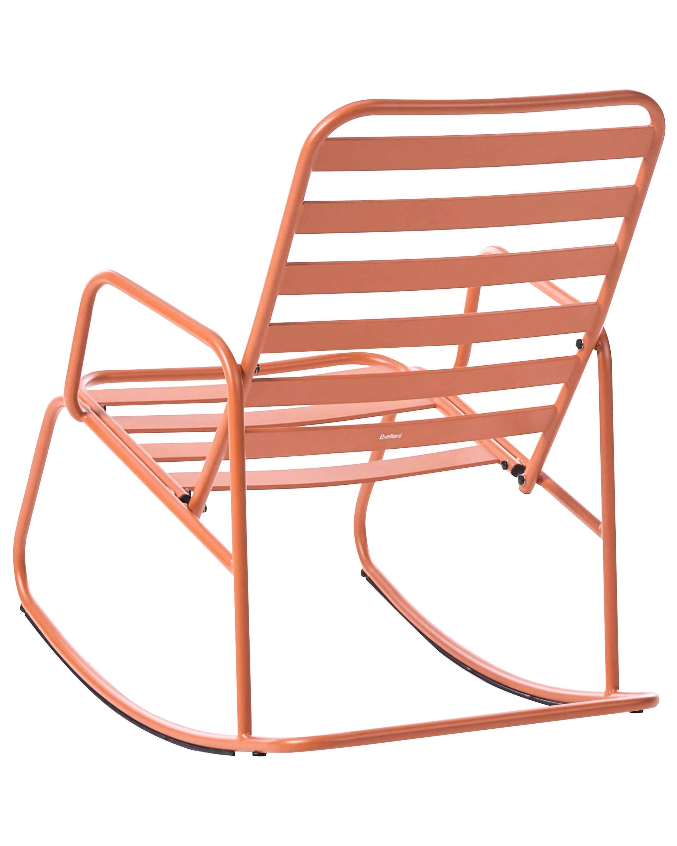 Beliani Garten-Schaukelstuhl aus Aluminium Modern TURI  