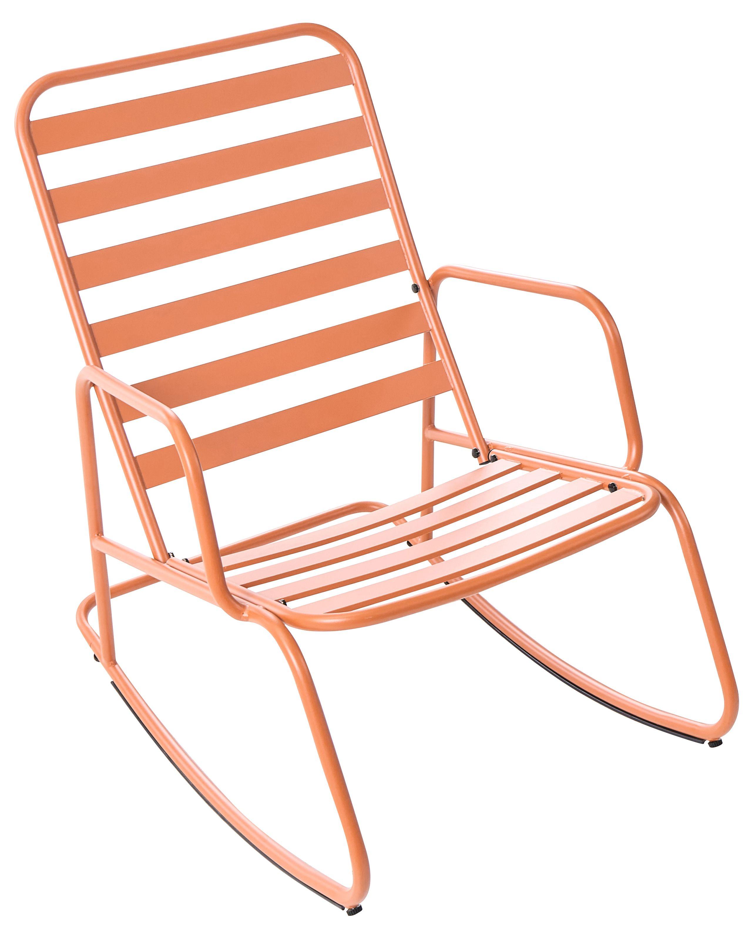 Beliani Garten-Schaukelstuhl aus Aluminium Modern TURI  