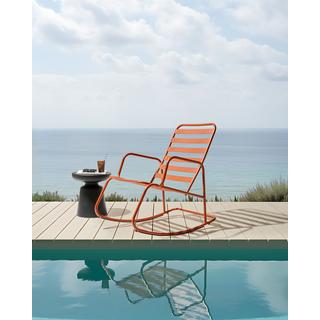 Beliani Garten-Schaukelstuhl aus Aluminium Modern TURI  