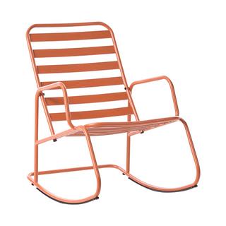 Beliani Garten-Schaukelstuhl aus Aluminium Modern TURI  