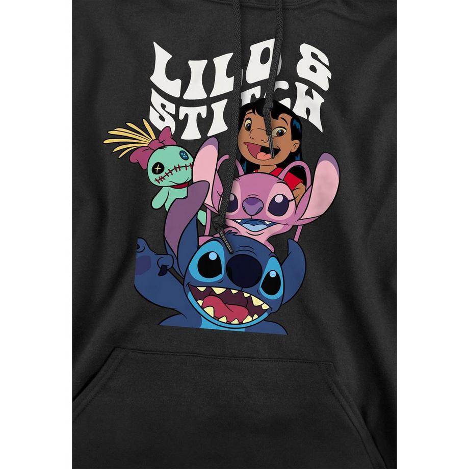 Lilo & Stitch Lilo & Stitch Sweat à Capuche Imprimé Graphique  