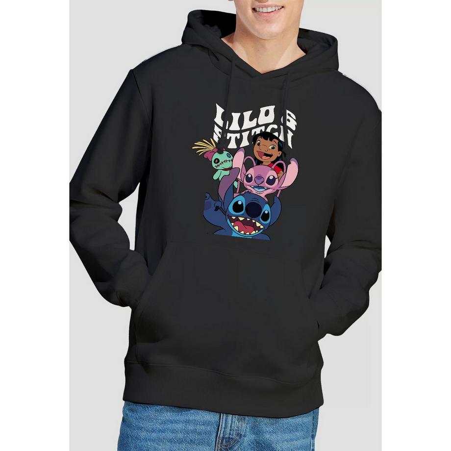 Lilo & Stitch Lilo & Stitch Sweat à Capuche Imprimé Graphique  