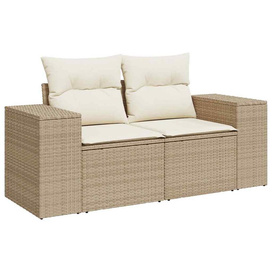 VidaXL set di divani da giardino Polirattan  
