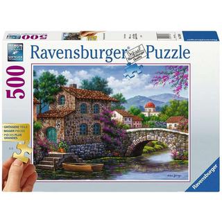 Ravensburger  Puzzle Die Brücke über dem Fluss (500Teile) 