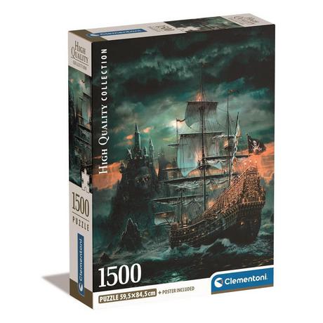 Clementoni  Puzzle Das Piratenschiff (1500Teile) 