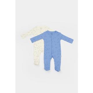 BabyCosy Organic  Pantalon à pied, 2 Pack 