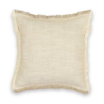 Housse de coussin en lin et coton Kamsy