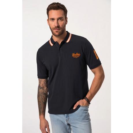 JP1880  Maglia polo con FLEXNAMIC®, mezze maniche e righe a contrasto, fino alla tg. 8XL 