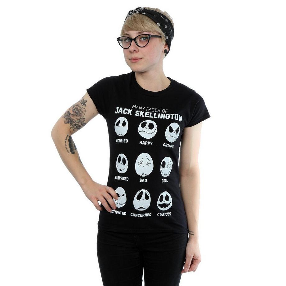 Disney Nightmare Before Christmas Many Faces Of Jack T-Shirt  