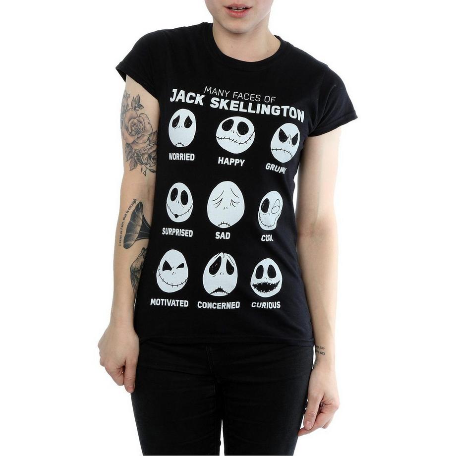 Disney Nightmare Before Christmas Many Faces Of Jack T-Shirt  