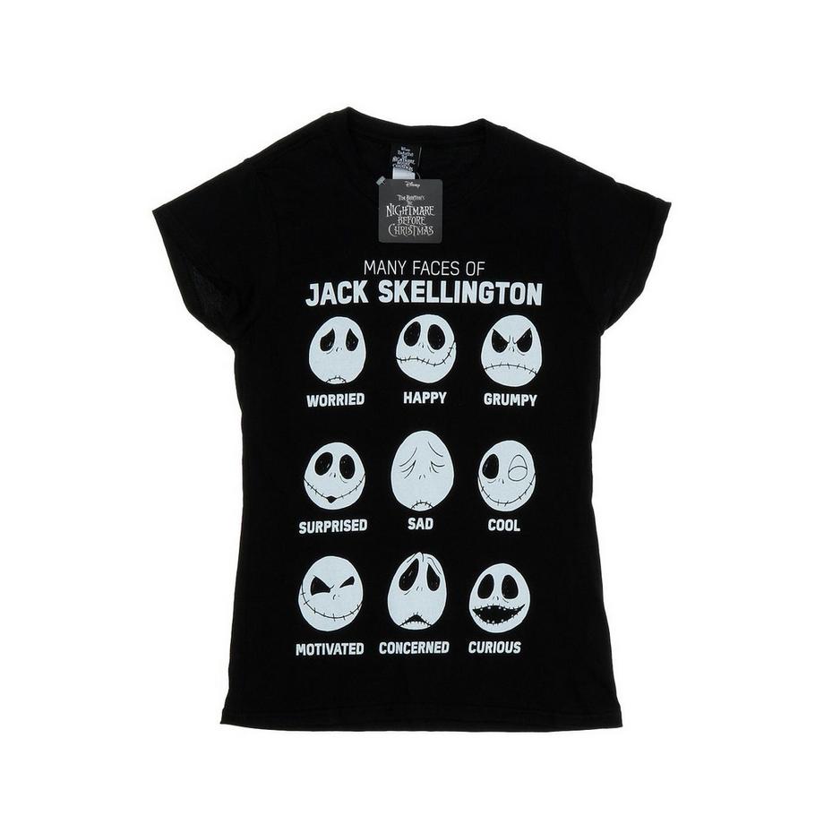 Nightmare Before Christmas Many Faces Of Jack TShirt
